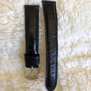 Michele Black Alligator 16mm Watch Band